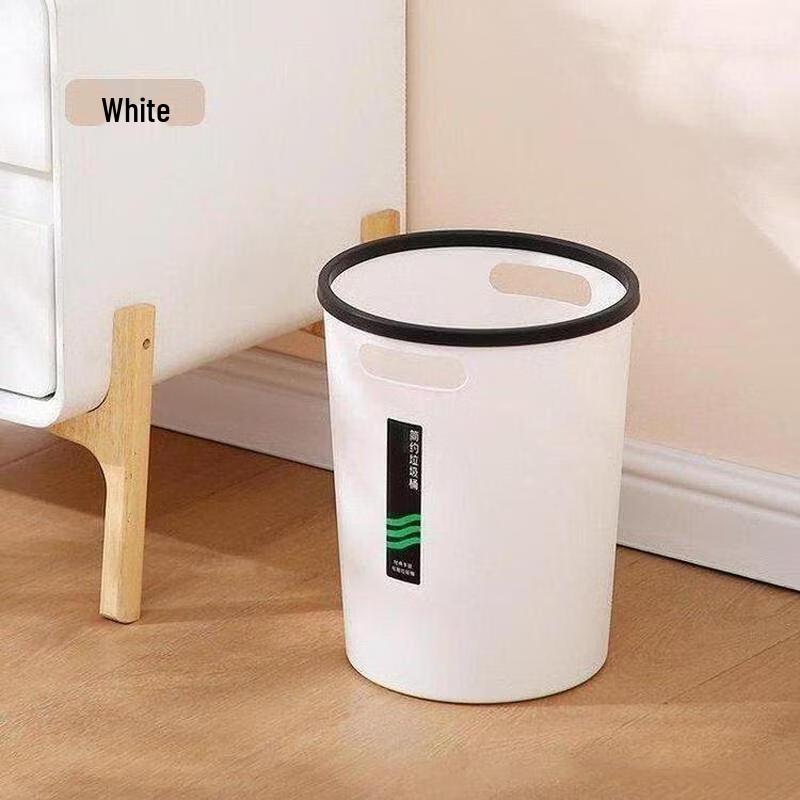 Flip-Top Plastic Trash Can