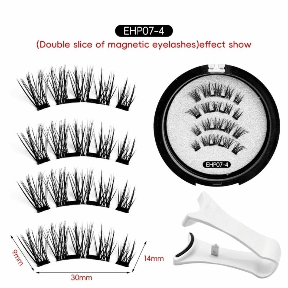 Natural Effect Magnetic Eyelashes 3D Beauty Eyelashes Supplies Reusable False Lashes  Daily Use