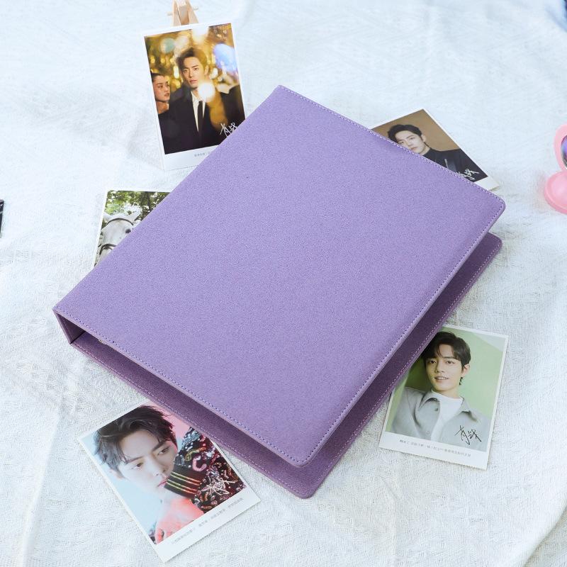 A4 Star-Chasing Gradient Photo Album: Nine-Square Card Book for Polaroids, Postcards & Idol Photos A5