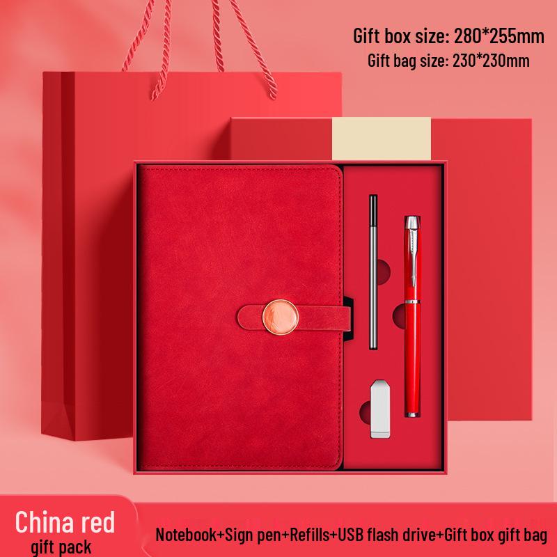 A5 Premium Business Notebook Gift Set - Stylish Stationery Souvenir with Custom Logo