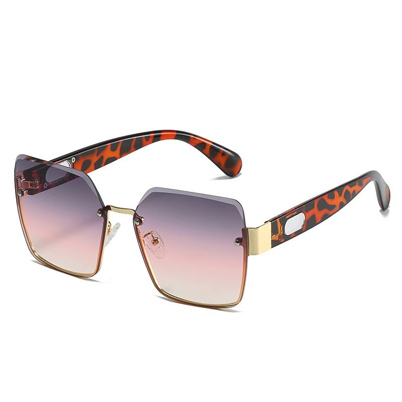 Square Sunglasses, Rimless Glasses Of The Same Style, Colorful Sunglasses Uv400.