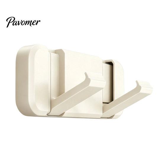 Door Back Storage Hooks Over The Hanger Hooks, Foldable No Drilling Adhesive Coat Rack, Dorm Room Space Saving Organizer, for Coats Bags Towels