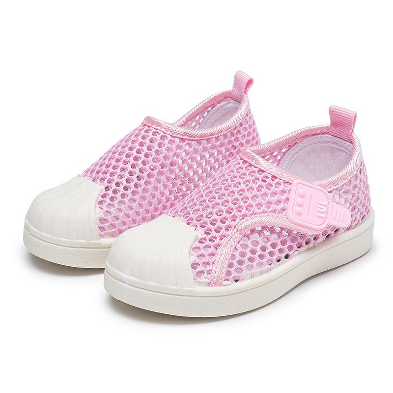 Kinder Halbsandalen für Jungen Mädchen Kleinkinder Casual Sneakers Air Mesh Net Cut-outs Atmungsaktive Kinder Sommer Strandschuhe Sandalen