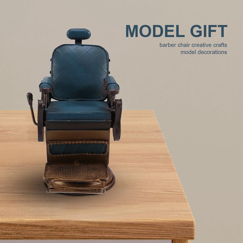Iron Model Decorations Creative Crafts Barber Chair Micro-Metal Decoration Creative Home Furnishings Tinplate