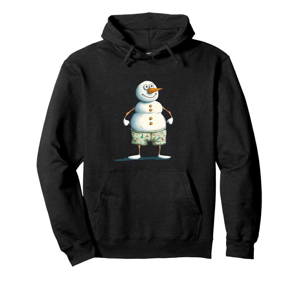 Funny Summer Snowman Hoodies for Men and Women Clothes, Shorts,