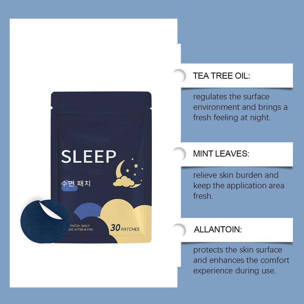 Plaster na sen, Plaster na zdrowy sen, Plaster na bezsenność, Plaster na sen, Plaster na głęboki sen, 30 plastrów