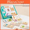 Wooden Number And Letter Matching Cards For Early Learning Kids Educational Toys