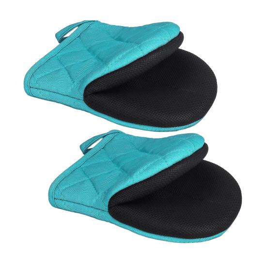 

2 шт. термостойкие прихватки для духовки с петлей для подвешивания с нескользящей ручкой для выпечки синий