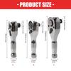 72T Short Shank Bidirectional Ratcheting Wrench Head Set Multiple Socket Compatibility Automotive Repair Maintenance Kit