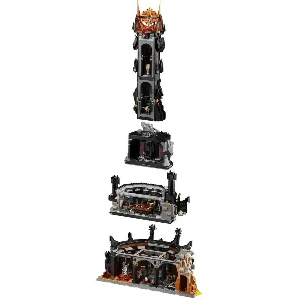Disney 2026 NEW 10333 Black Tower Dark Model Eye of Sauron Building Blocks Kit 5471PCS Bricks Adult Birthday Christmas Gifts