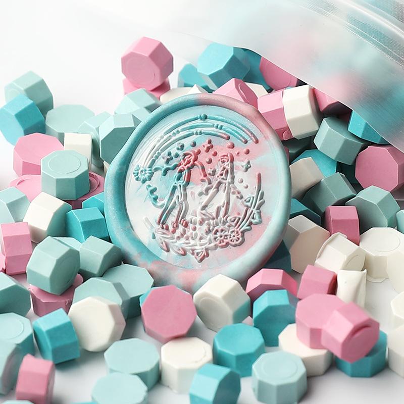 500G Macaron Culoare Mixtă Particule de Ceară de Sigilat cu Vopsea de Foc Material Decorativ Sigiliu Student Handmade DIY Plic Cont Personal