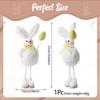 Huggable Material Easter Rabbit Figurine Creative Design Easter Home Decoration  Party Gift