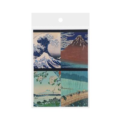 Schreibwaren Memo S2094428 Sun-Star Set, Ukiyo-e Landschaft,