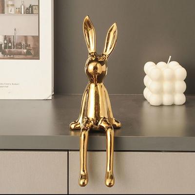 Internet Famous Rabbit Ornaments Ceramic Decorative Ornaments Home Living Room Foyer TV Cabinet Wine Cabinet Office Decoration