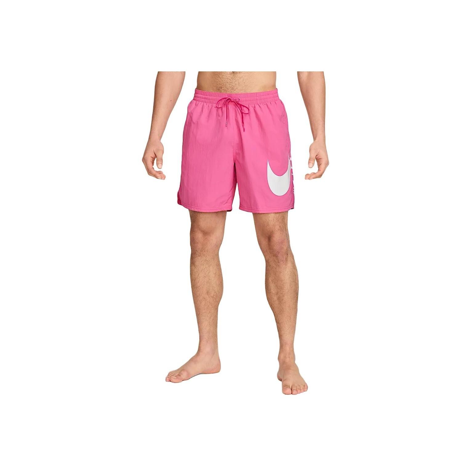 

Nike Swim Breaker Fashion Comfortable Soft Lace-Up Five-Point Casual Shorts Men shorts Light-Purple White HV7077-600 S