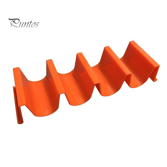 

Подставка для тарелок для тако, 4-слотовая подставка для тортильи, многоразовые тарелки для вечеринок с блинами, подставка для тортильи оранжевый