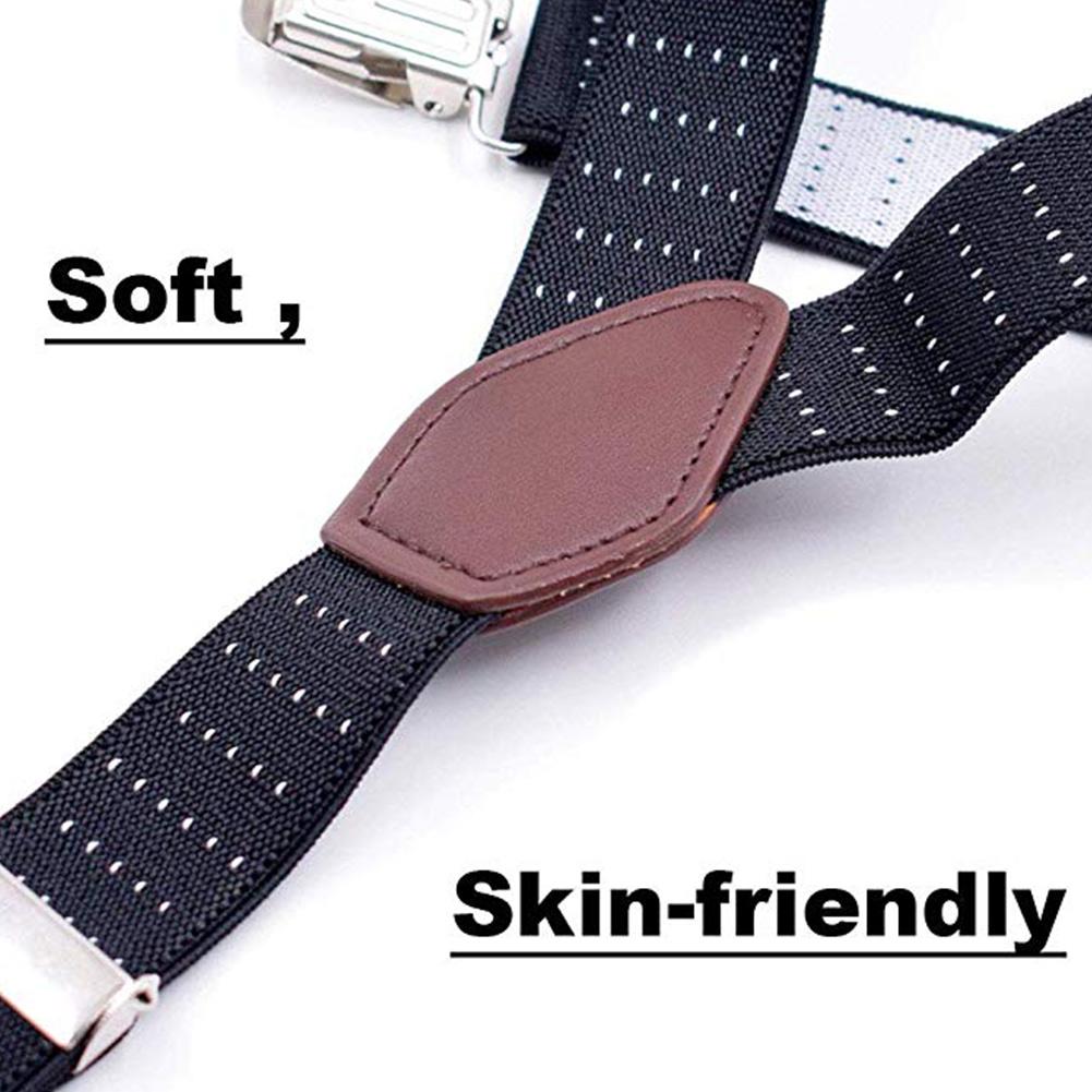 2pcs Men Shirt Stays Garters Y-Style Adjustable Elastic Leg Suspenders Straps Non-Slip Locking Clamps Suspenders Elastic Straps
