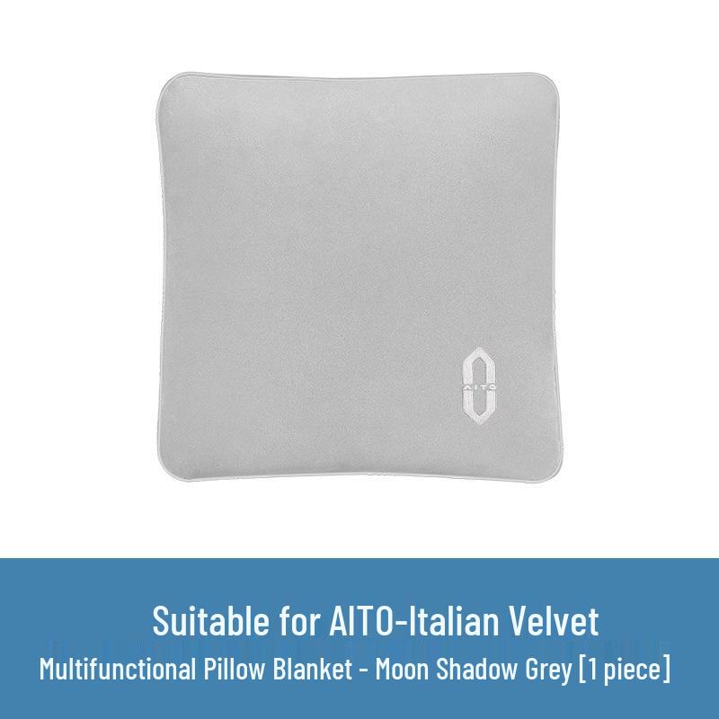 AITO M5M7M8M9 Suede Throw Pillow Blanket Dual-Use Lumbar Support Air Conditioning Quilt for Car Interior 5280₽