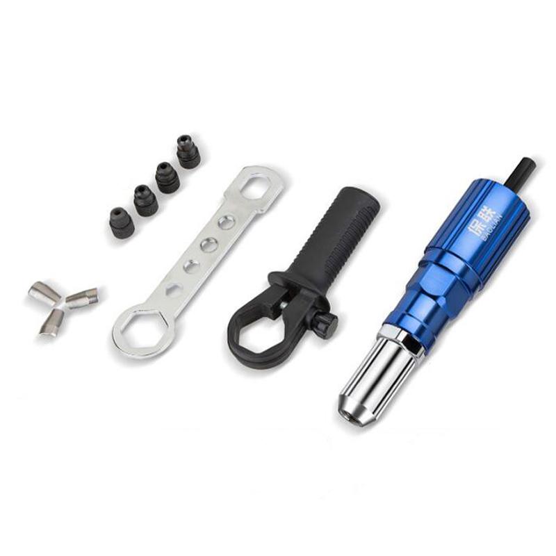 Riveting Machine Electric Rivet Gun Pull Rivet Core Conversion Head Electric Rivet Gun Adapter Insert Nut Pull Rivet Tool