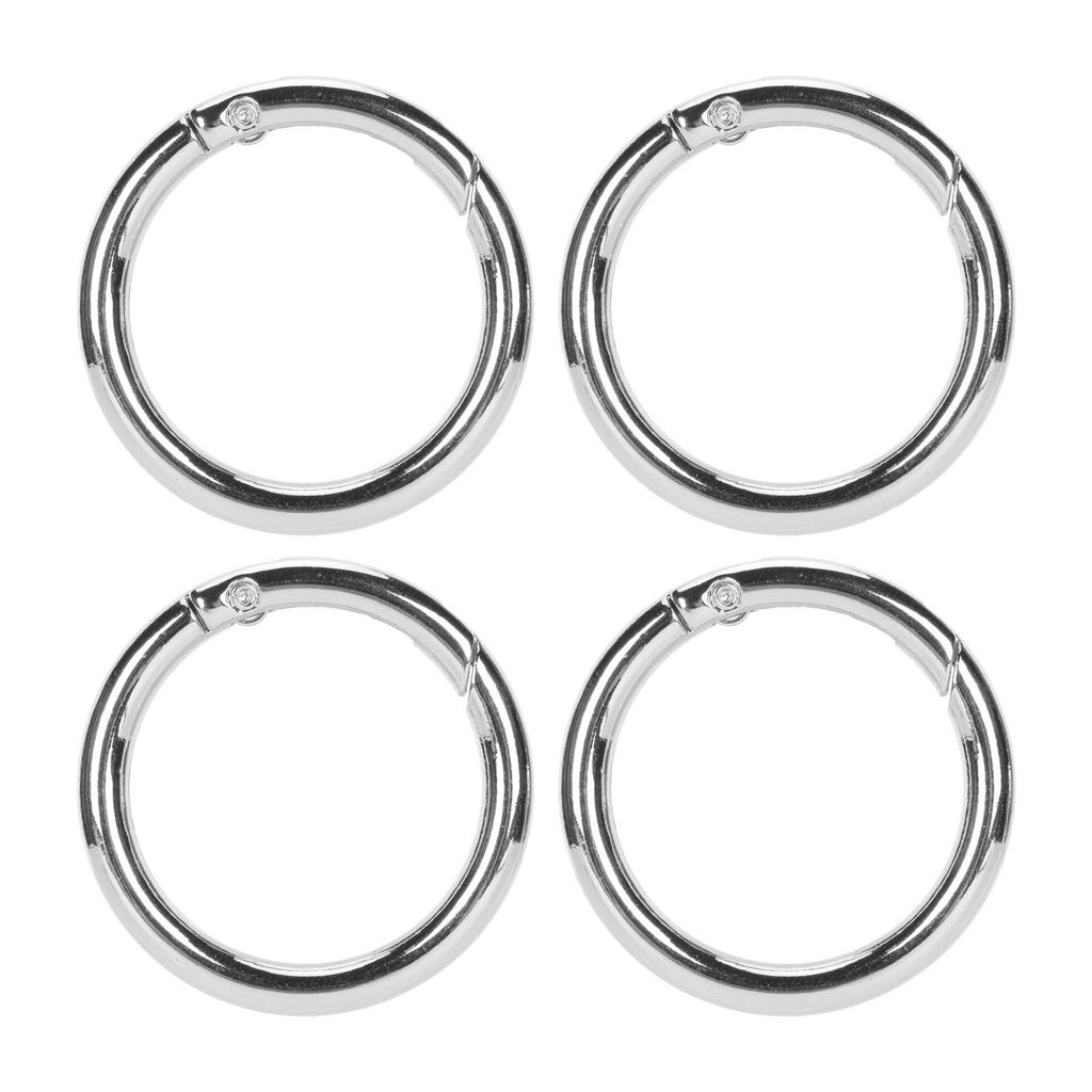 20Pcs Spring O Rings 1.61in Diameter 0.2in Thick Strong Copper Compact Spring Buckles for Keychain Necklace Jewelry  