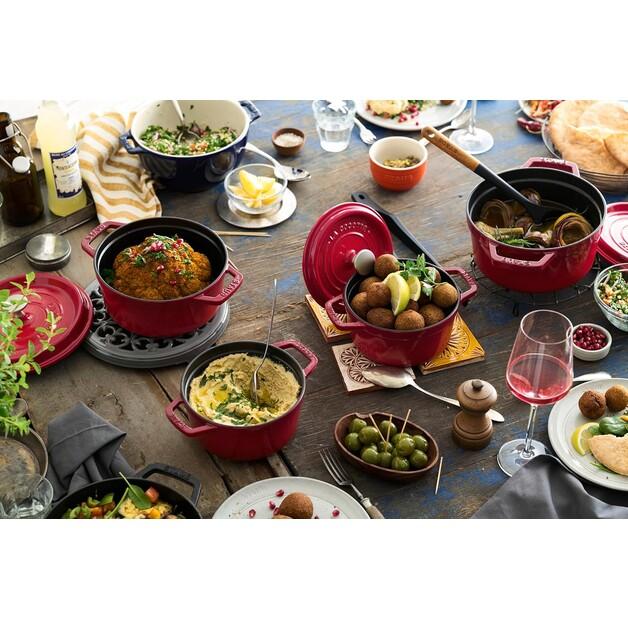 Cocotte Zwilling Staub, Round, 22 Cm, Cherry Red, 2.6 L (40509-825-0)