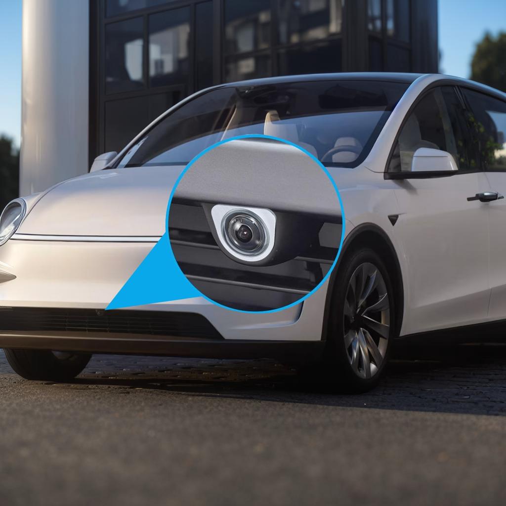 Protezione Fotocamera Anteriore in Vetro Temperato Kit Cover Protettive Resistenti a Graffi e Cadute per Tesla Model Y/3 2026-2026Model YL
