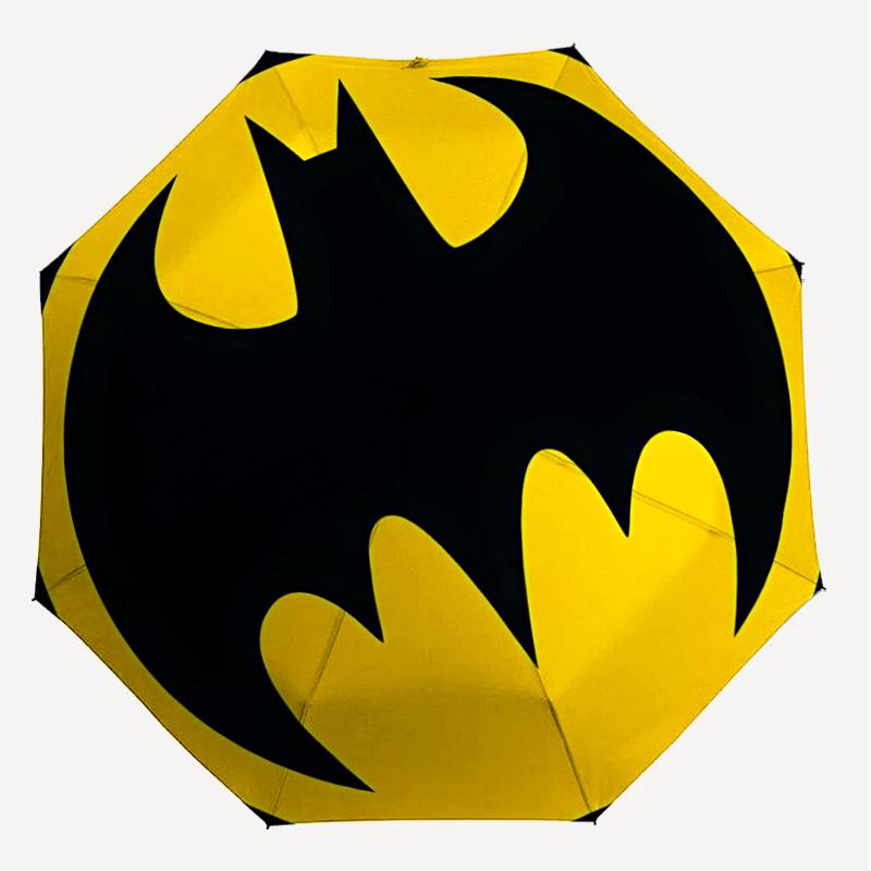 1PC Warner Batman Logo Umbrella-8-Rib Reinforced, Automatic Open, Lightweight & Durable-A69
