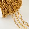 1 Meter Stainless Steel Large Heavy Chunky Hip Hop Punk Link Gold Color Chains DIY Jewelry Materials Handmade Necklace Bracelet