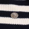 CHANEL [Good condition/Domestic regular] P55370K07271 CC Logos 100% cashmere knit dress 34 NavyUsed