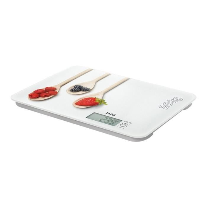 Küchenwaage LAICA KS5020 - LCD-Anzeige - 20 kg - Weiß