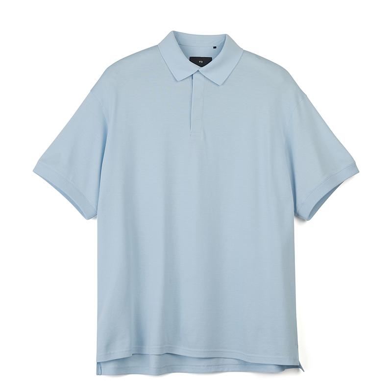 

Y-3 Ss Polo Casual Polo Shirt Men tops Sky-Blue 50-IV5641 XS
