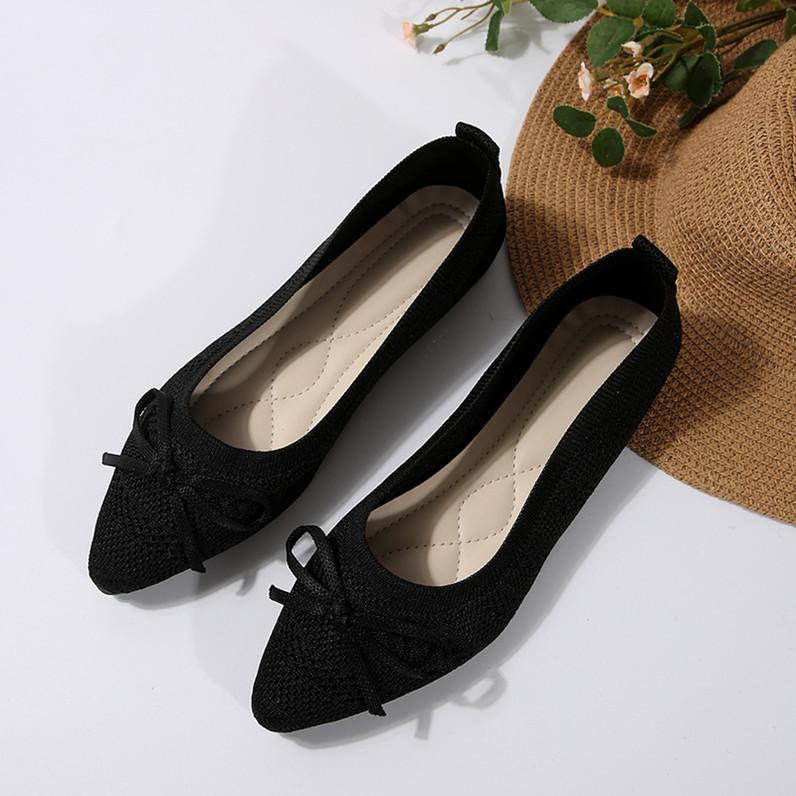 Summer 2026 New Style Pointed Toe Shallow Mouth Breathable Comfortable Casual Flats Shoes Wear-resistant Non-slip Loafers Women