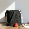 Large Capacity Thermal Insulation Bag Canvas Picnic Box Pouch Drawstring Lunch Handbag  School