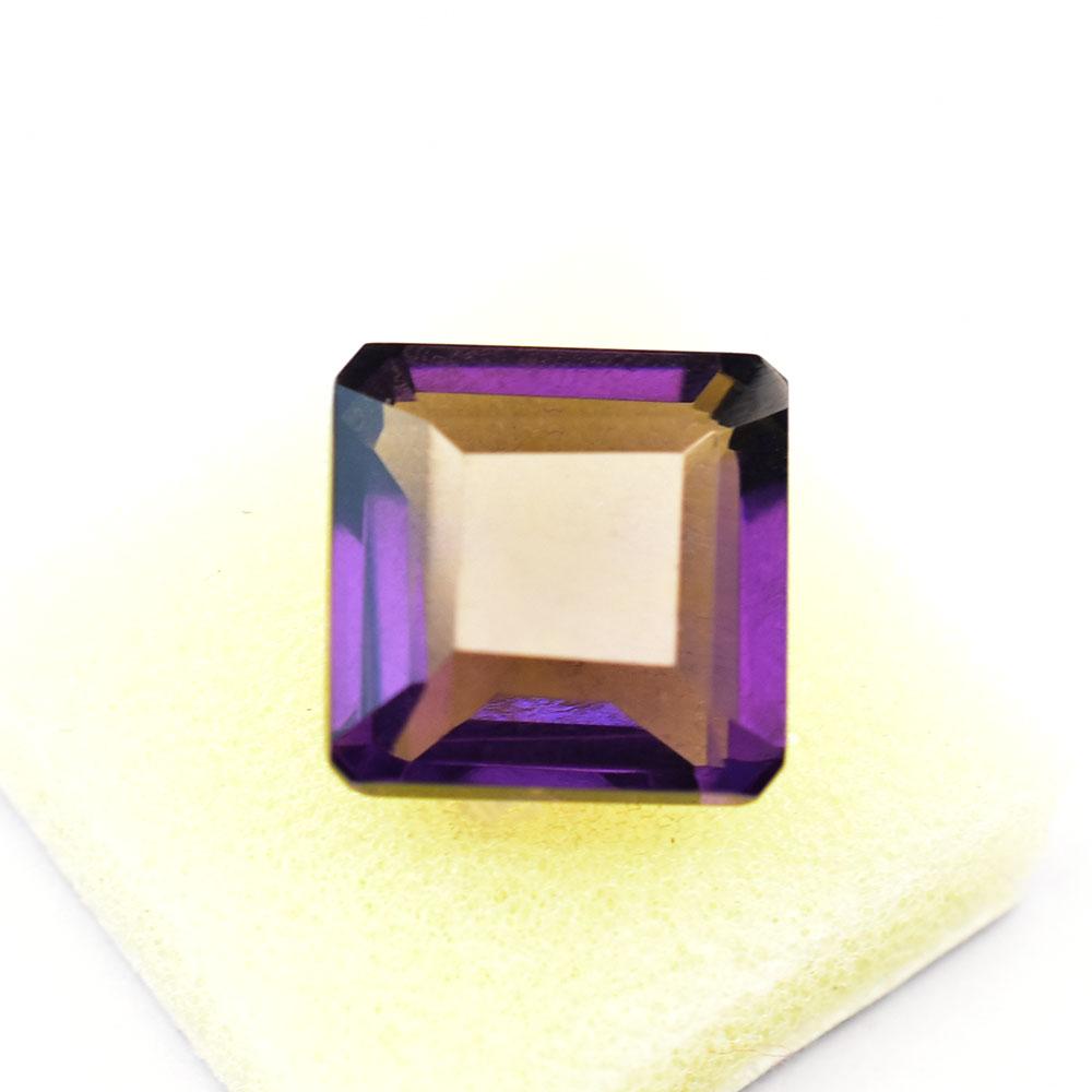 Natural Purple Tanzanite Loose Gemstone 13.1 ct Square Cut for Jewelry Making and Gem Collections