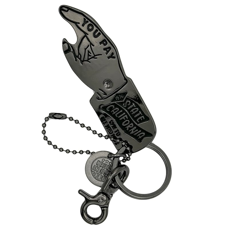 

[USA]California American casual brass brass upay spinner key ring America miscellaneous goods :USYP-001BK