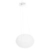 Pendant Light Round Milky White PC Lampshade LED Height Adjustable 3 Color Temperature Stepless