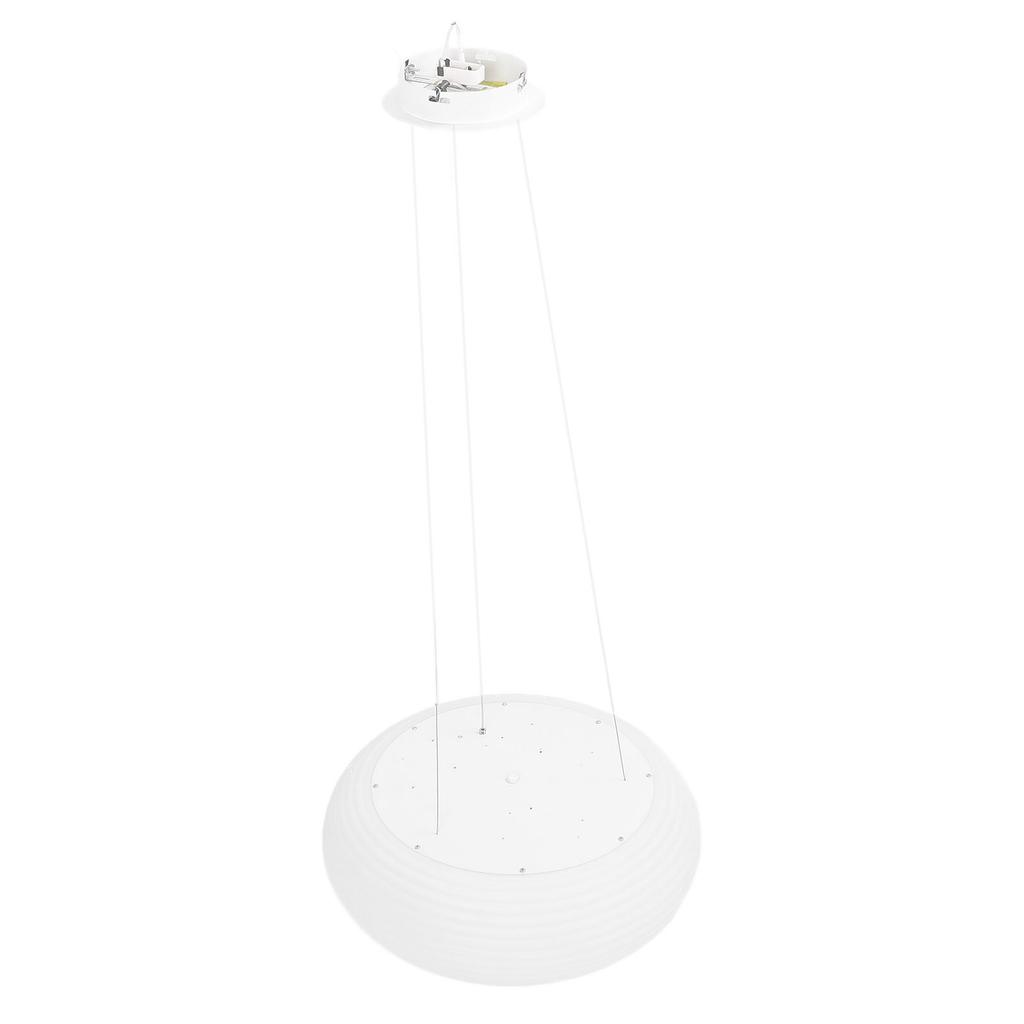 Pendant Light Round Milky White PC Lampshade LED Height Adjustable 3 Color Temperature Stepless