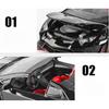 Car Model 1/32 Aventador SVJ LamborghinILP700 Convertible Alloy Sports Car Sound and Light Pull Back Toy Car Gifts for Boy