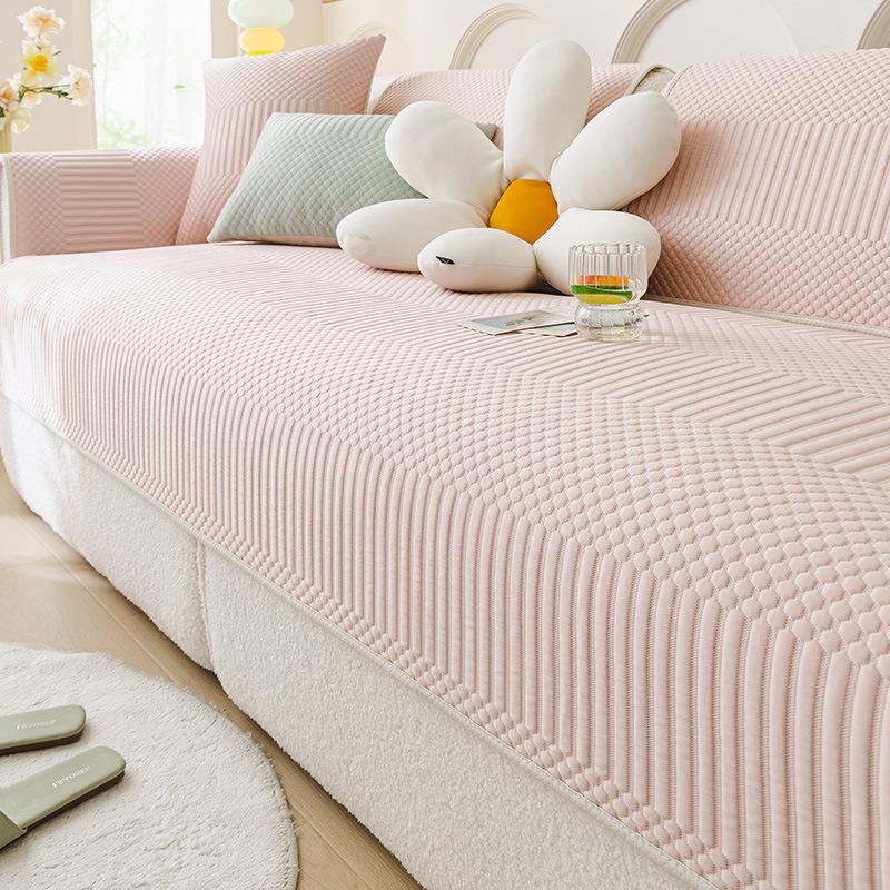 Ice Silk Sofa Cushion Summer Mat  New Leather Sofa Seat Cushion Summer Non-Slip Sofa Cover Cloth Towel