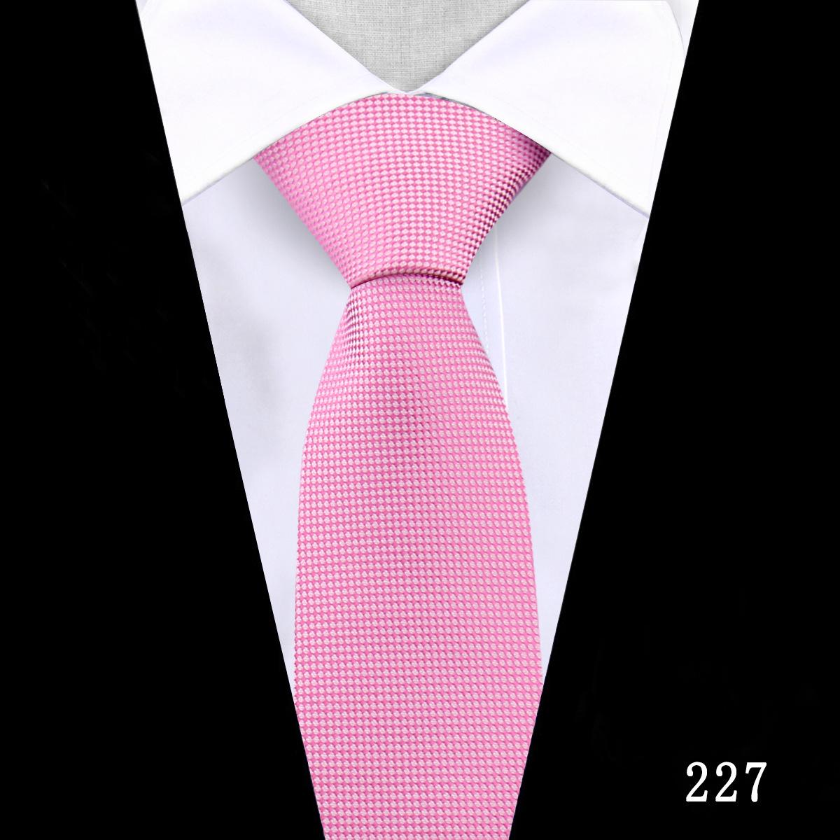 Men s 8cm Red  Black Plaid Stripe Formal Tie