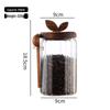 ZISIZ Sealed High Borosilicate Glass Storage Jar