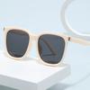 8pcs UV Resistant Oversize Sunglasses Set Women Luxury Square Retro Style Rectangular Frame Unisex Personalized Glasses