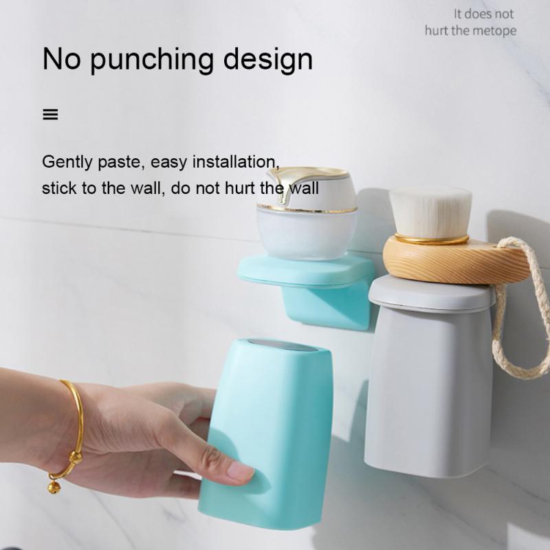 

Creative Magnetic Suction Mouthwash Cup Wall-mounted Toothbrush Rack Upside-down Brushing Cup Holder Home Bathroom Accessories