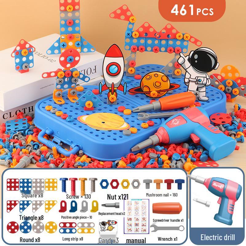Electric Drill DIY Toolkit for Kids: Hands-on Disassembly and Assembly Puzzle Toy