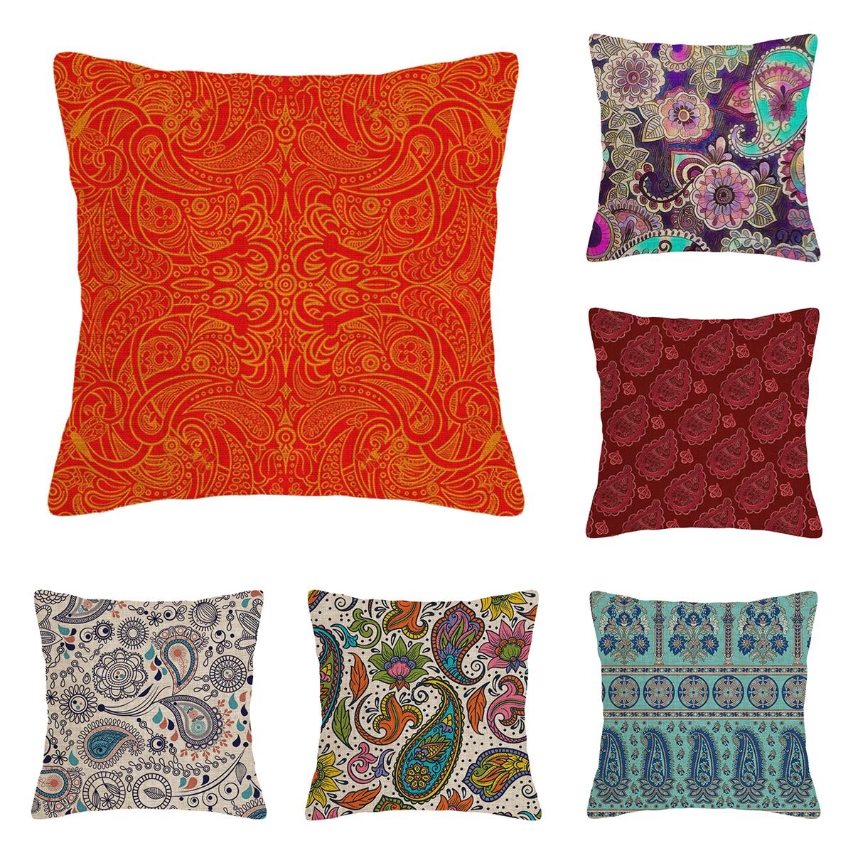 Tonnika Chen Unisex Home Living Room Modern Decoration Cushion Decoration Pillow Cover 45*45 40X40cm 60X60cm 45X45cm Persian Pattern 50X50cm Boho