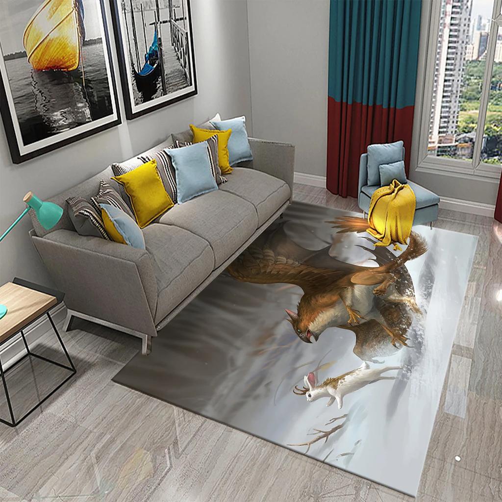 3D Forest Magical Creature Carpet for Home Decor Carpet Living Room Kids Bedroom Doormat Floor Mat Carpet Bathroom Anti Slip Rug