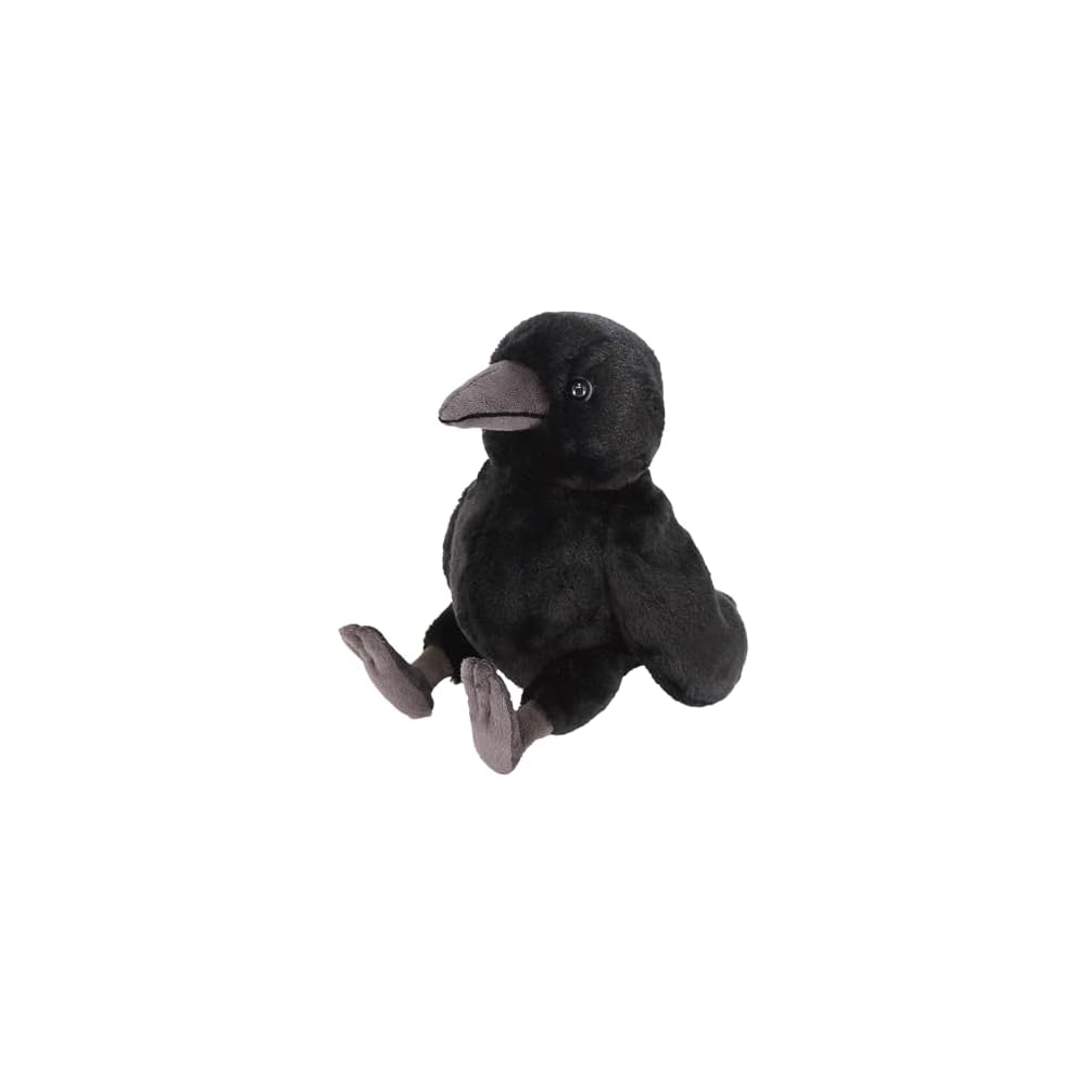 Sunlemon Fluffies Crow Plush Toy 15x24x20.5cm Cute Animal Stuffed Bird