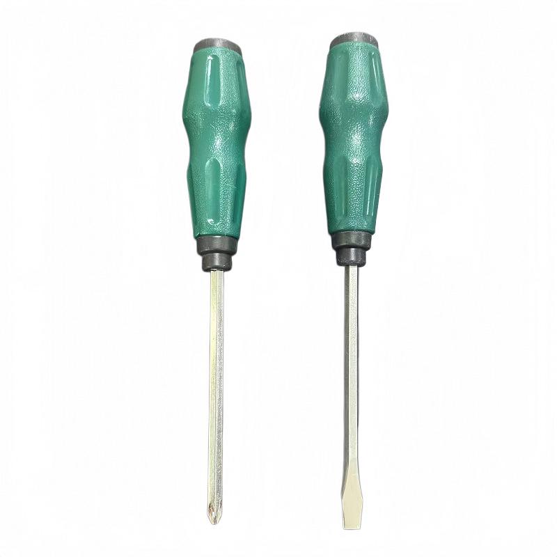 Eleven-word Industrial-Grade Magnetic Screwdriver, Long-Handle, Super Hard, Center-Through, Strikeable, Available in 6 , 8 , 10