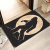 Crystal Velvet Rug Crystal Velvet Sasquatch Full Moon Carpet Rug | Non-Slip Floor Mat for Bedrooms, Porches, Ind