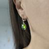 Silver Earrings with Chrysolite (60002315)